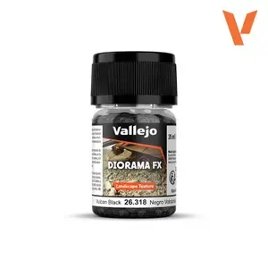 Средство для оформления подставок Vallejo серии Texture Vulcan Black 2-5 mm