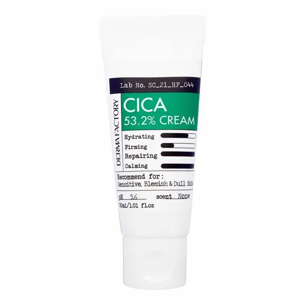 Derma Factory Крем для лица с экстрактом центеллы азиатской Cica 53.2% Cream 30мл