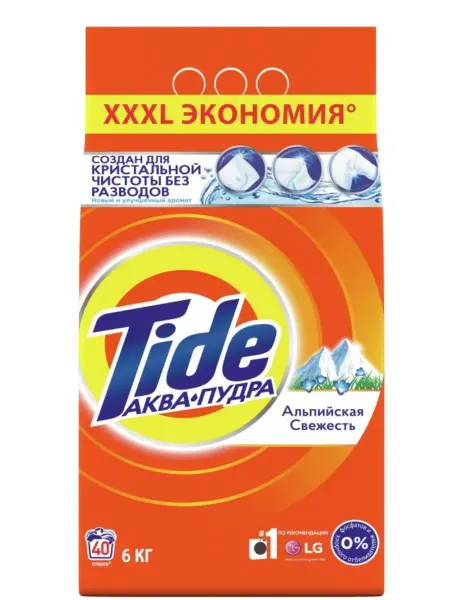 TIDE Порошок стиральный Альпийская свежесть, 6 кг