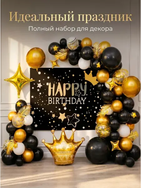 Набор воздушных шаров для фотозоны на день рождения
