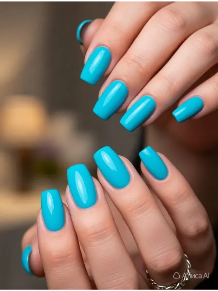 CRISTINANAILS Гель лак для ногтей мятно-бирюзового цвета LORIEL 81