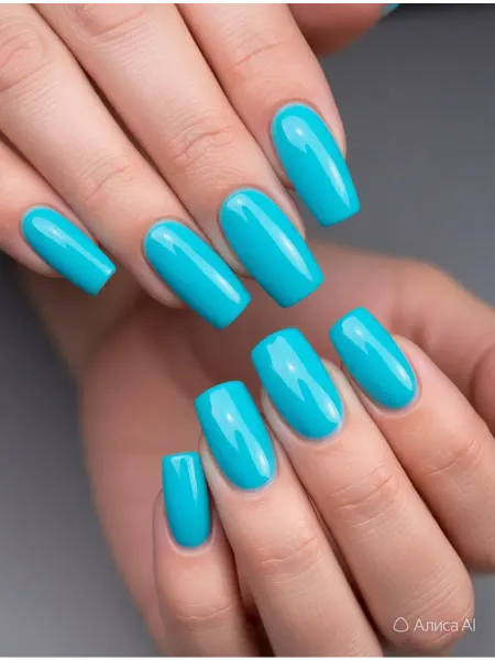 CRISTINANAILS Гель лак для ногтей мятно-бирюзового цвета