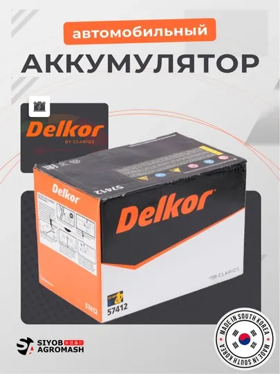 Автомобильный аккумулятор Delkor, Корея, 2025