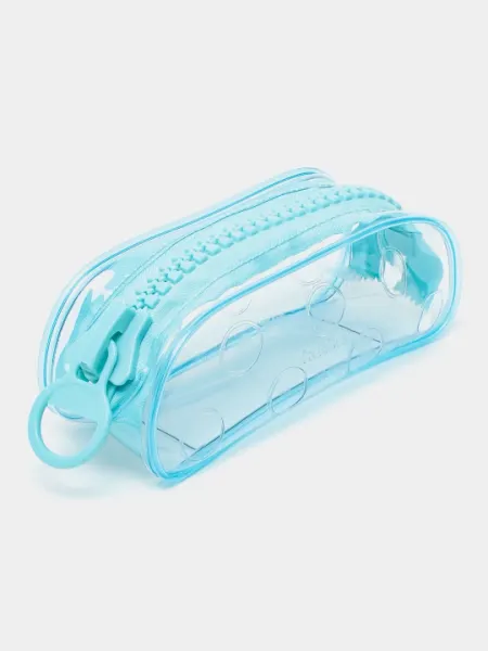 Пенал Hatber на молнии ZIPPER-Crystal Blue- ПВХ NPn 45199, 20.5 * 7 * 8 см q0000020483