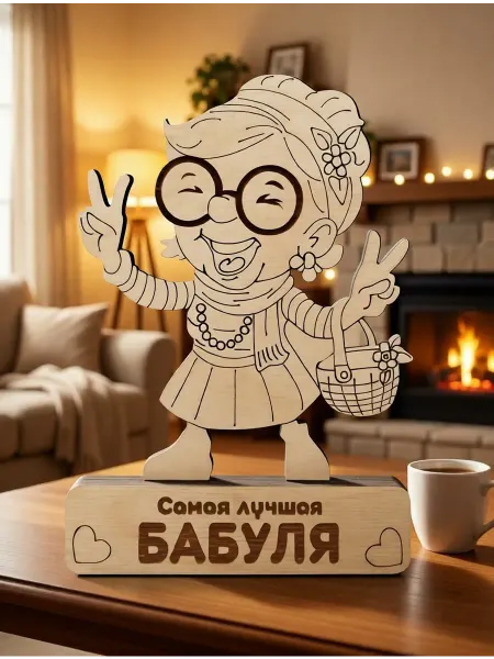 Sleepy Owl Подарок бабушке на ДР, юбилей и 8 марта