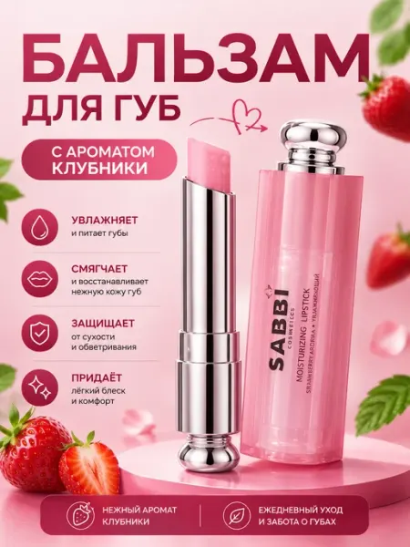 Sabbi Cosmetics Бальзам для губ увлажняющий