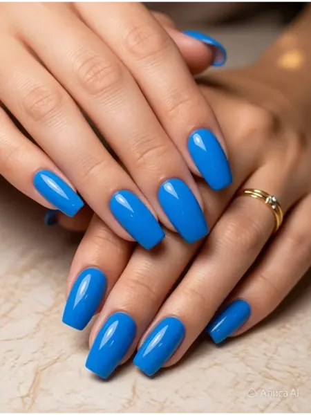 CRISTINANAILS Гель лак для ногтей ультрамарин насыщенный синий цвета