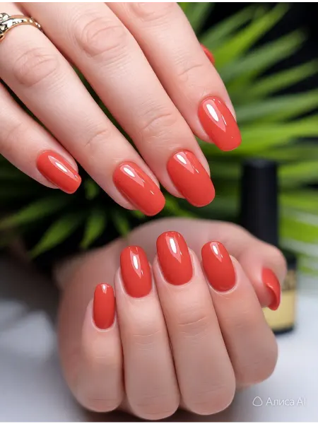 CRISTINANAILS Гель лак для ногтей терракотового цвета