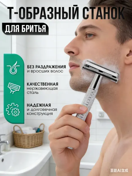 INFINITY Мужская металлическая бритва для лица с лезвием