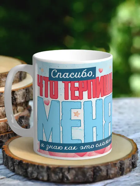 NewТон Кружка - юмор - спасибо, что терпите меня