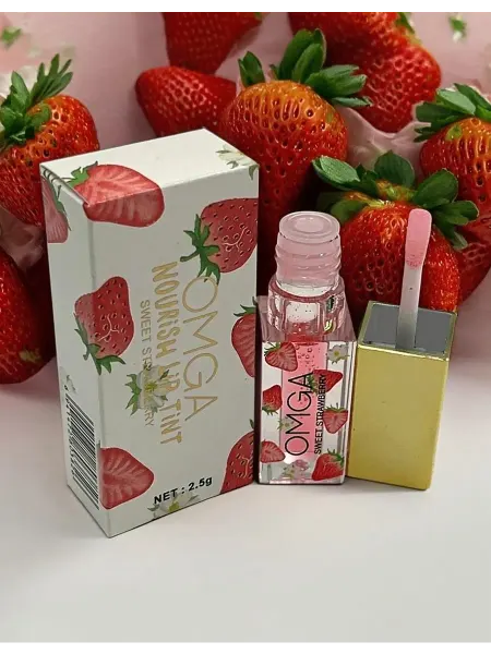 Бальзам для губ с экстрактом клубники