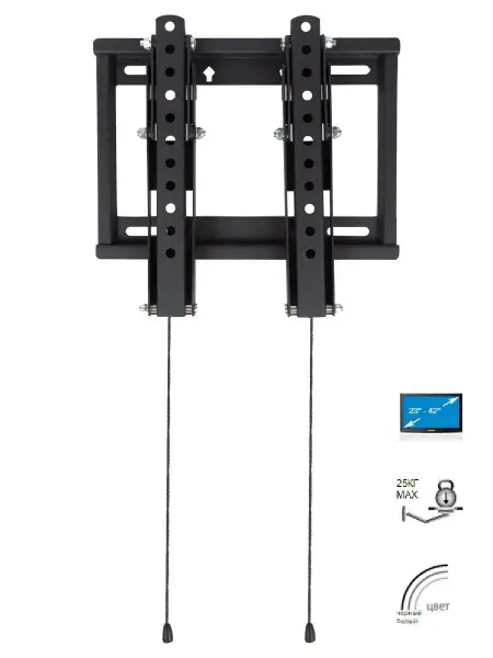 TRONE Настенный кронштейн для телевизора наклонный 23-42" Frame 20