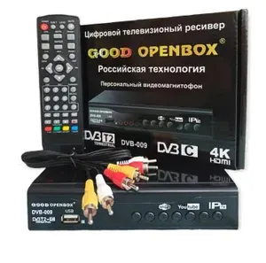 Приставка для цифрового ТВ Good Openbox, до 20 каналов, черный