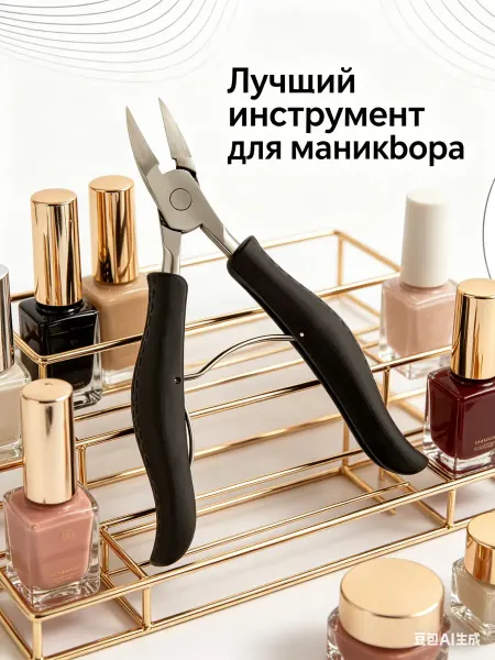 Кусачки для педикюра вросшего ногтя и кюретка