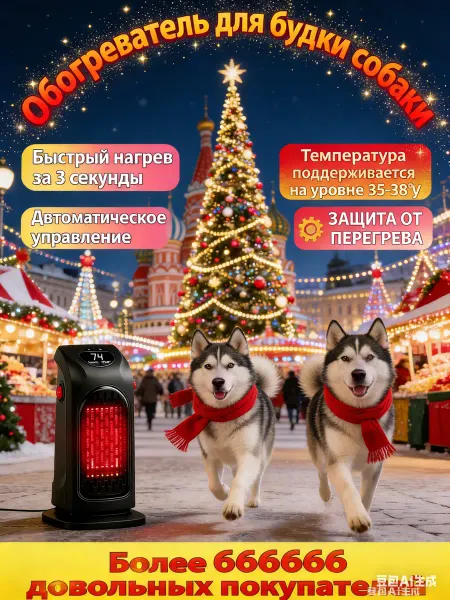 Мини обогреватель портативный, электрический