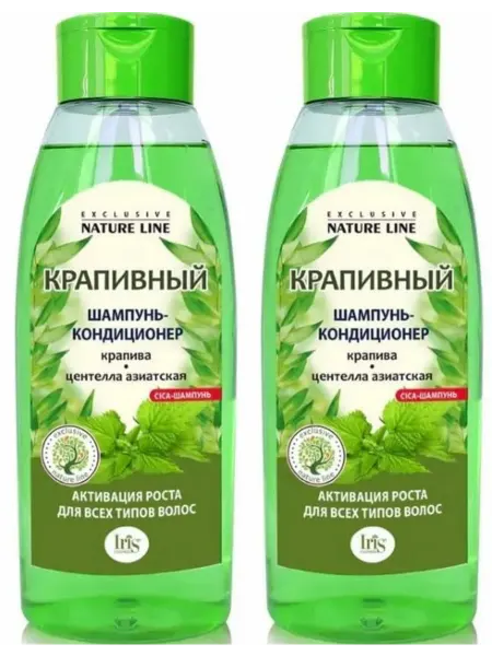 IRIS Шампунь-кондиционер крапивный, 520мл 2 шт
