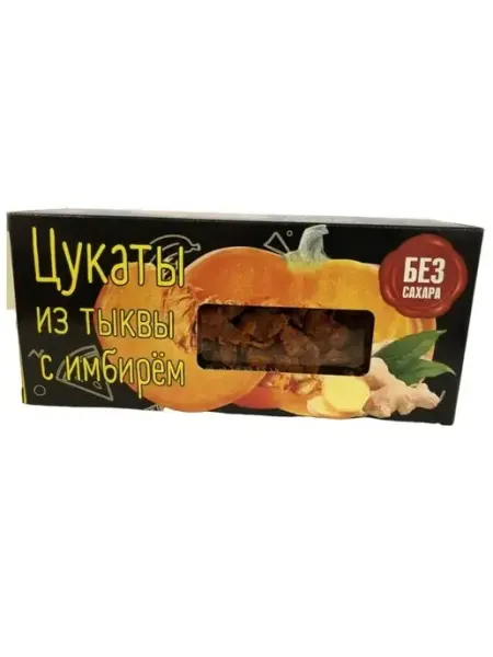 Экомар Цукаты из тыквы с имбирем 200г 2 шт