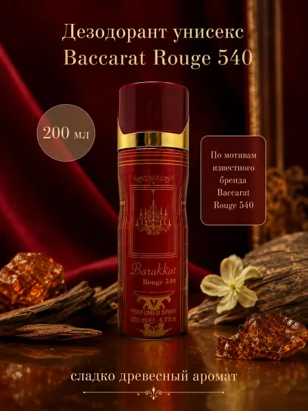 Nice Beauty Дезодорант женский и мужской Baccarat Rouge 540 200 мл