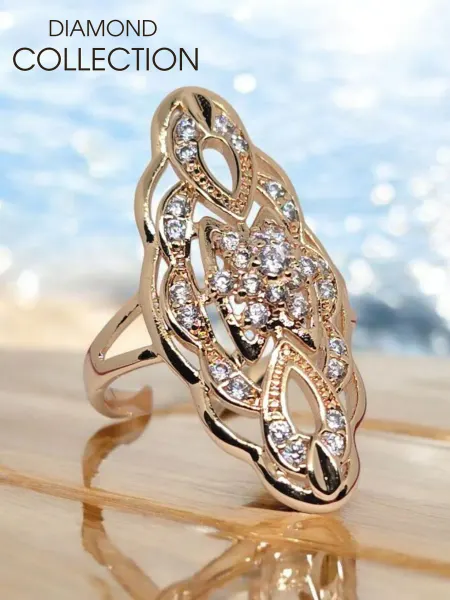 DIAMOND COLLECTION Кольцо бижутерия перстень крупный