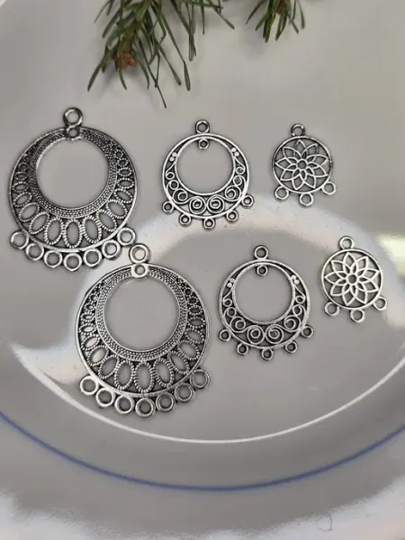THE D&A 6 шт. "Микс" коннекторы для бижутерии