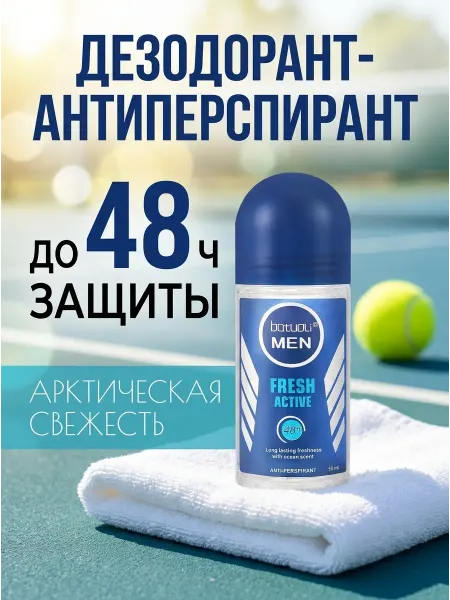 Footon Дезодорант мужской роликовый морская свежесть 1 шт