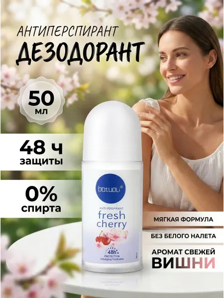 NIVEA Роликовый дезодорант женский с ароматом вишни