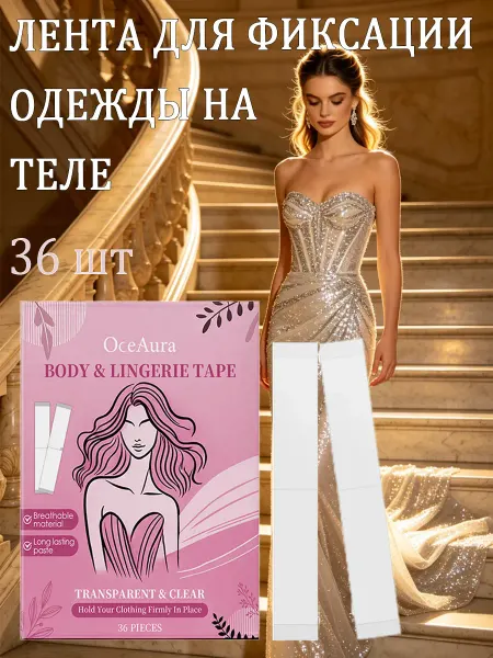 Лента для фиксации одежды пластыри антискользящие мягкие