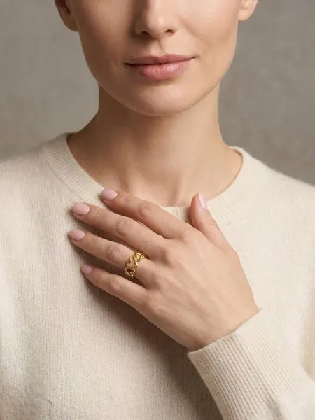 OTOKODESIGN Кольцо Сердца, оригинальная бижутерия