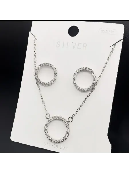 SILVER AURA Комплект бижутерии женский