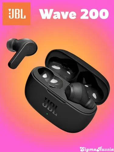 JBL Wave 200 Наушники беспроводные с микрофоном, черный, черный матовый
