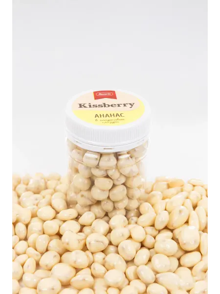 Mazurin Kissberry Kissberry драже ананас в йогуртовой глазури, 200 г