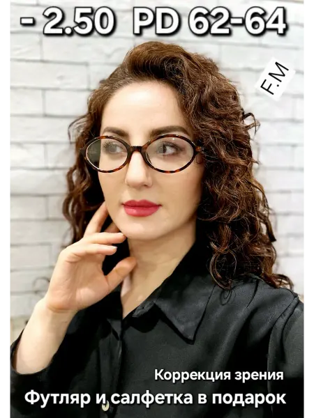 Batik glasses Очки корригирующие для зрения и стиля F.M -2.50