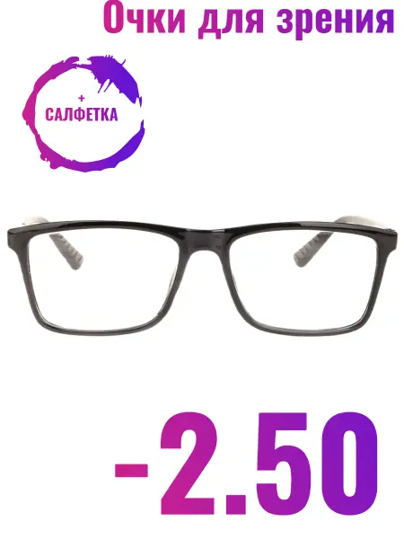FarSi Готовые очки для зрения -2.50, корригирующие, РЦ 64-66