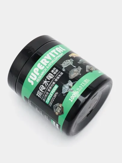 Натуральный корм для черепах SUPERVITAL, 200 грамм