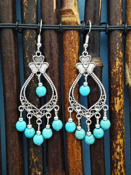 Be self true jewel Серьги этнические ловец снов длинные