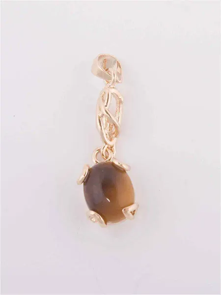 Lotus jewelry Кулон с тигровым глазом "Лагуна"