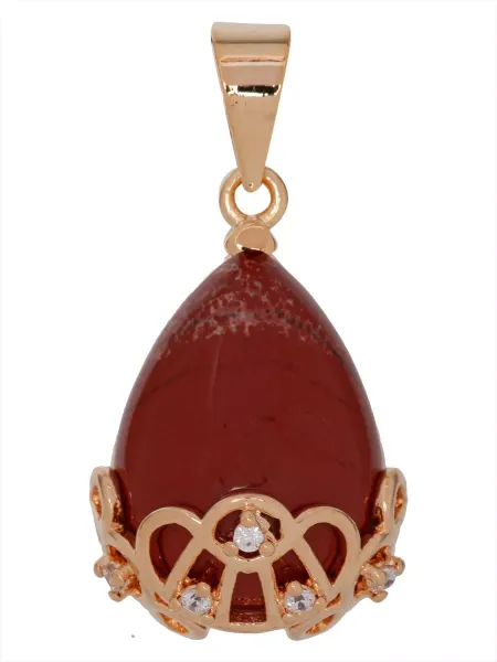 Lotus jewelry Кулон с яшмой "Дождь"