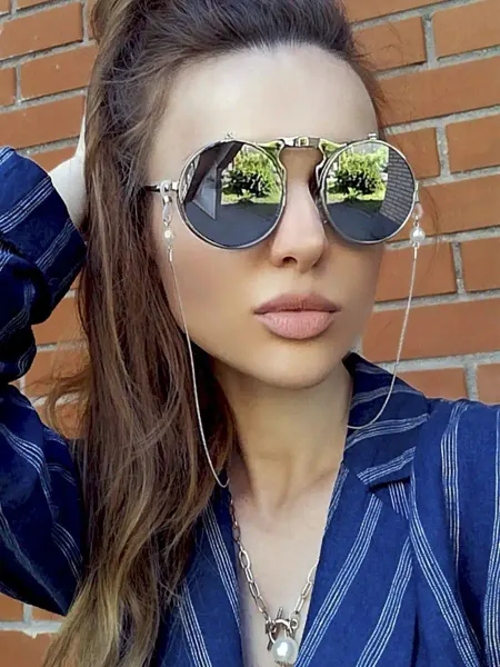 Ziorri Цепочка для очков женская золотая, серебро, веревочка, шнур
