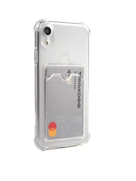 Asra-Ms Прозрачный чехол на iPhone X-iPhone Xs с картхолдером