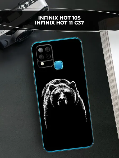 Infinix Чехол на HOT 10S Hot 11 G37 с медведем