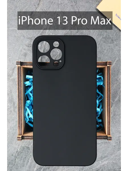 COVERGOOD Черный чехол с защитой камеры на iPhone 13 Pro Max