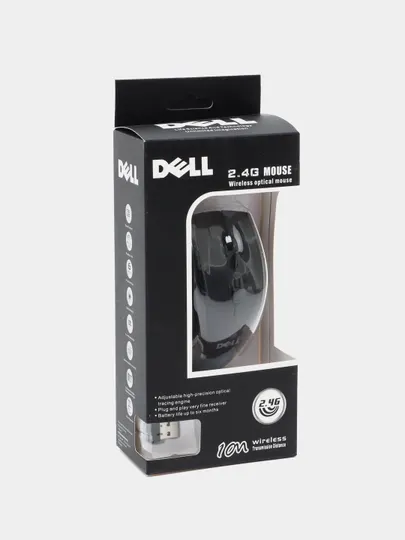 Беспроводная мышь DELL 2000DPI, подходит для всех компьютеров и ноутбуков