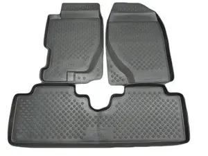 Коврики в салон Honda Civic VII седан 2001-2005. Цвет чёрный