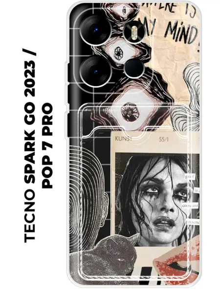 NOOTO Чехол на TECNO SPARK GO 2023 POP 7 PRO (2023) у2к