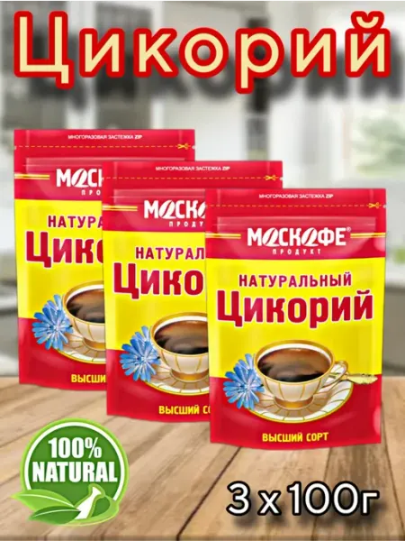 Москофе Цикорий 100 гр, растворимый, порошкообразный