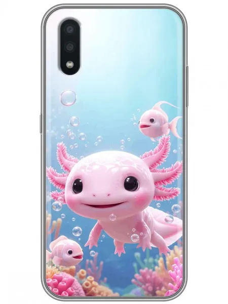 360skin Чехол на Samsung Galaxy M01, A01 Аксолотль для девочки
