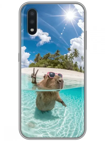 360skin Чехол на Samsung Galaxy M01, A01 Капибара прикол