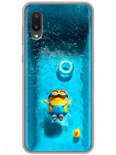 360skin Чехол на Samsung Galaxy A02 миньоны (для ребенка)