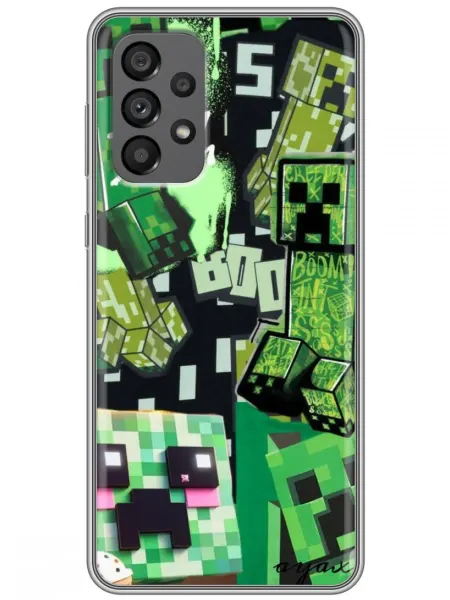 360skin Чехол на Samsung Galaxy A73 Minecraft Майнкрафт