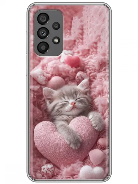 360skin Чехол на Samsung Galaxy A73 Котенок для девочки